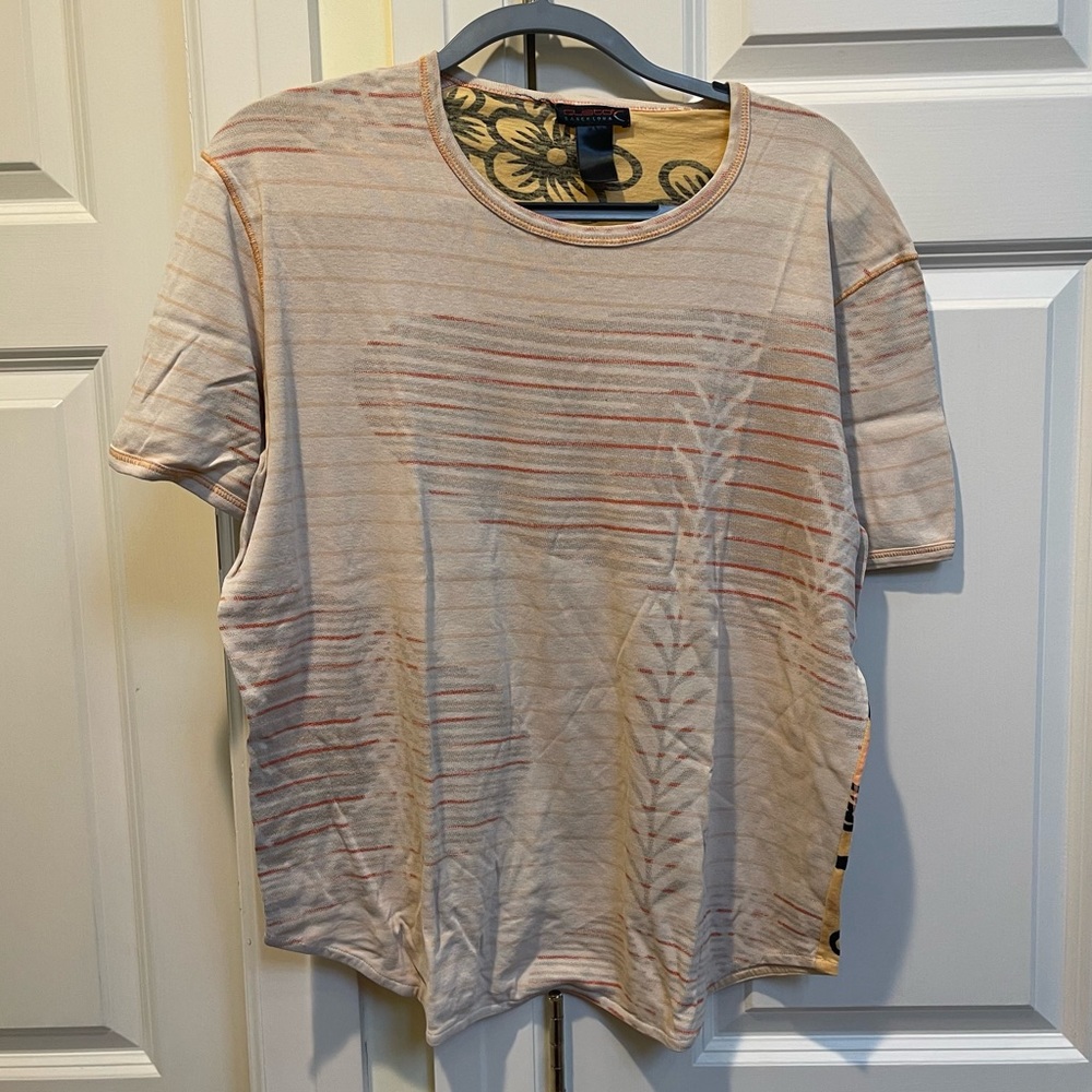 Custo Barcelona Men’s Striped T-Shirt With Graphic Back